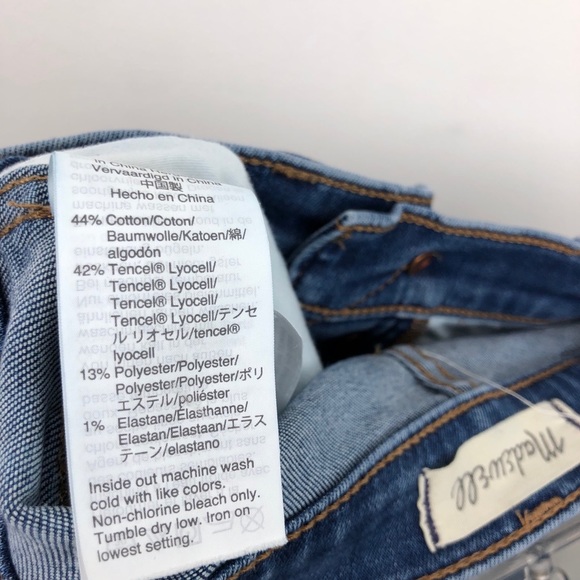 Madewell 10” High Rise Skinny Crop Jeans Button - Picture 9 of 10